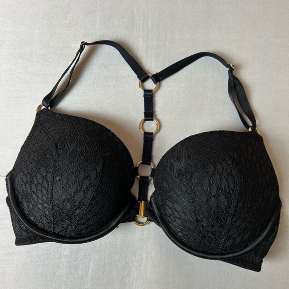 Victoria Secret Very Sexy Push Up Size 34D Black Underwire - Picture 1 of 9